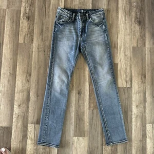 7 For All Mankind Boy's Paxtyn Skinny Jeans Size Twelve 12 Medium Wash - Picture 1 of 7