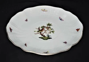 Herend Porcelain ROTHSCHILD BIRD Oval Serving Tray or Underplate 10 1/2" x 8 1/4 - Picture 1 of 4