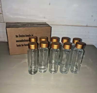 25 Ml Botellas De Vidrio Transparente Aceites Esenciales 10-80 Piezas Perfume Favores Boda Con Tapas • 9.21€
