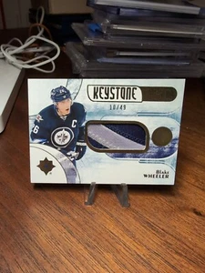 2016-17 Ultimate Collection Keystone Fabrics Gold /49 Blake Wheeler #KF-BW - Afbeelding 1 van 2