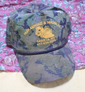 Huff Baseball Cap, Camo Adjustable Hat for Outdoors, Pre-Owned + FREE Gift - Picture 1 of 3
