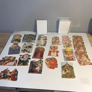 Punch Studio 24 Mini Asst Gift cards & Envelopes From Rare Ephemera Images - Picture 1 of 22