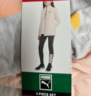 PUMA GIRLS 3 PC SET VEST/SHIRT/LEGGINGS (PINK/GRAY BLACK XS 5/6)NWT