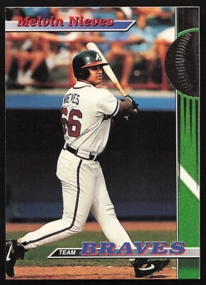 1993 Stadium Club Atlanta Braves #28 Melvin Nieves - Image 1 of 2