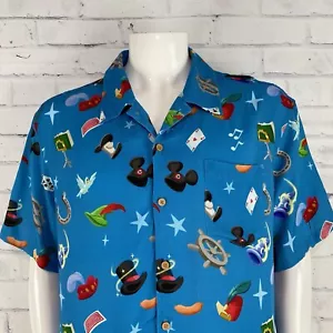 Disney Shirt Men's Large Our Universe BoxLunch Button Up Icons PhilharMagic NWT - Picture 1 of 12