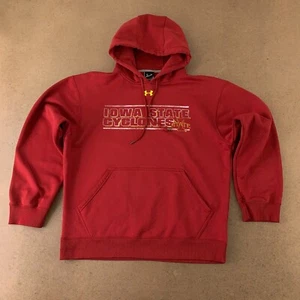 Under Armour Men's Size Medium Red Iowa State Cyclones Graphic Pullover Hoodie - Picture 1 of 8