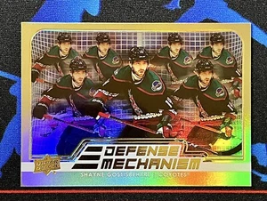 2022-23 UD Series 1 #DM-26 Shayne Gostisbehere DEFENSE MECHANISM Gold 1:160 SP! - Picture 1 of 2
