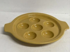 Hall China Restaurant Ware Escargot Dish Harvest Gold #1147- use as a Bead Tray - Picture 1 of 5