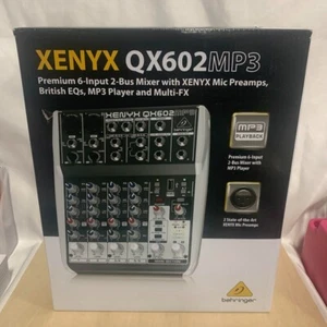 Behringer XENYX QX602MP3 Premium 6-Input 2-Bus Mixer Brand New from Japan - Picture 1 of 5
