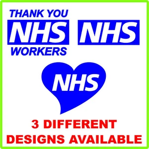 THANK YOU NHS Vinyl Sticker Car Window Laptop Wall Sticker Quote 200mm N152 - Bild 1 von 9