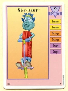 Juego de cartas vintage Pez #107 She-Saur como nuevo - Imagen 1 de 2