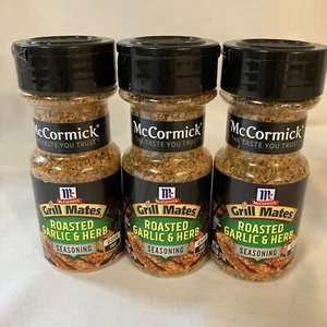 Lot of 3 McCormick Grill Mates Roasted Garlic & Herb Seasoning Mix 2.75 oz each - Picture 1 of 4