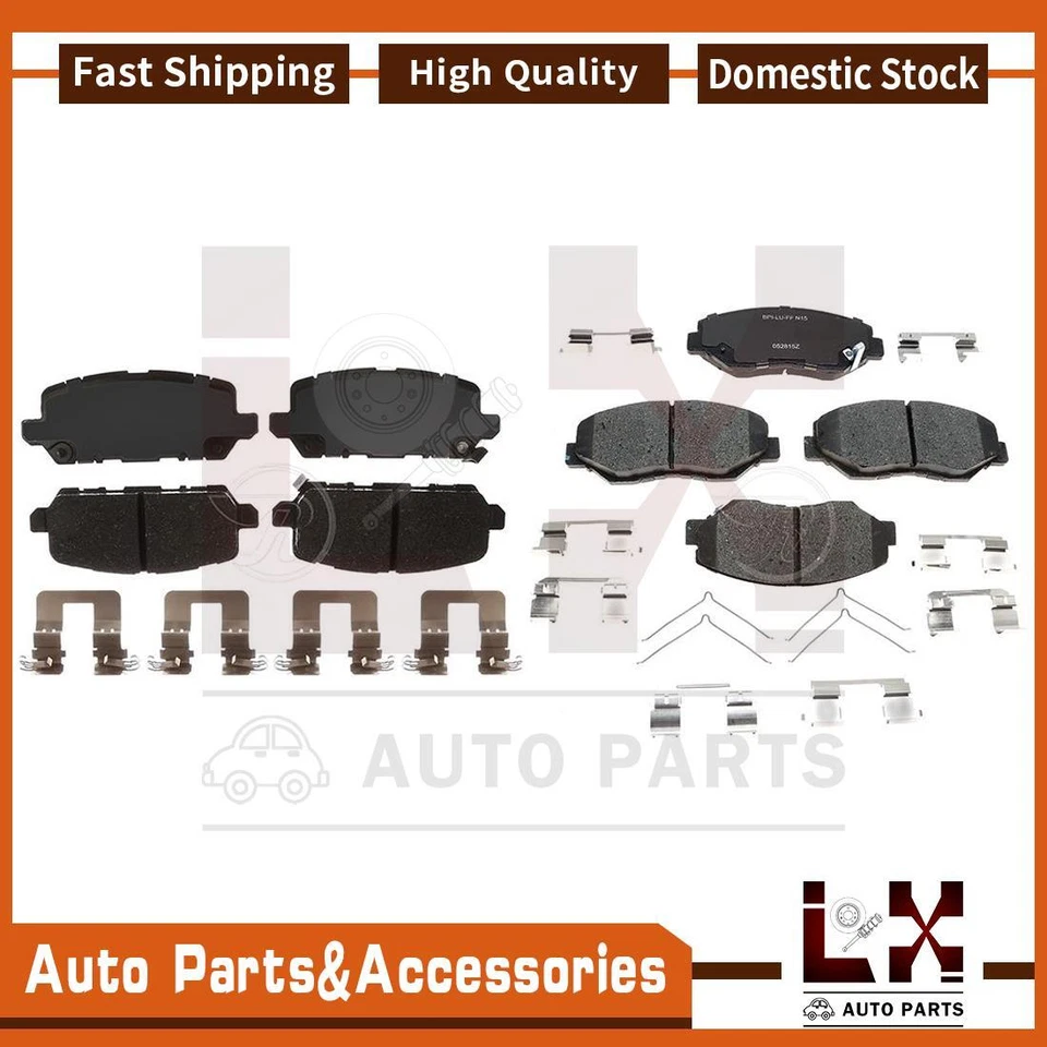 Juego de 8 pastillas de freno de disco delanteras traseras Raybestos para Honda CR-Z 2016 Foto 1 de 4