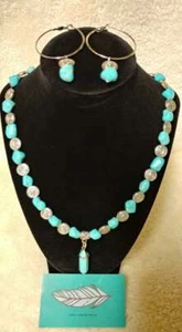 Native American Handmade Jewlery - Aimee's Amazing Amulets - Tourquoius Amulet - Picture 1 of 12