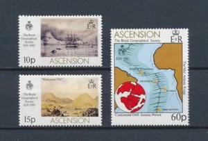 Ascension  266-8 MNH, Paintings & Map, 1980 - Picture 1 of 1
