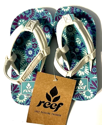 NEW Reef Toddler Girl's Little AHI Frozen Blue/Purple Sandal, 5/6 M - Image 1 of 4