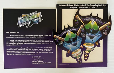 Tampa Bay Devil Rays Inaugural Game & Season Memorabilia Package - Image 1 of 4