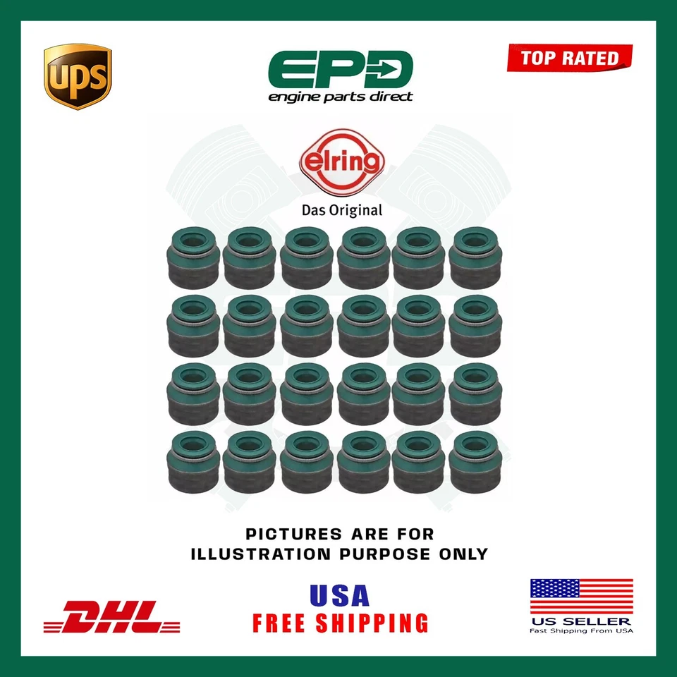 КОМПЛЕКТ УПЛОТНЕНИЙ ШТОКА КЛАПАНА 24 ШТ BMW 2.0 M50 M51 M52 M54 БЕНЗИНОВОЕ КОЛЬЦО 403.730 - Изображение 1 из 1