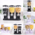 TRIPLE DOUBLE CEREAL DISPENSER PASTA DRY FOOD STORAGE CONTAINERS KITCHEN MACHINE