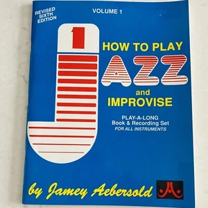 HOW TO PLAY JAZZ AND IMPROVISE Volume 1 Play Along Book for All Instruments 1992 - Picture 1 of 3