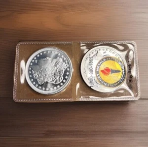 2 One Troy oz Rounds Morgan .999 Brilliant Proff - Bild 1 von 2