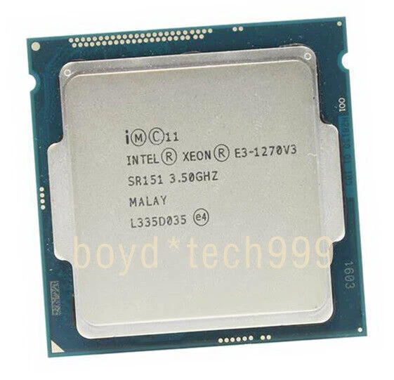 Intel Xeon E3-1270 V3 CPU SR151 Quad Core 3.5GHz 8 MB Socket LGA1150 Processor - Image 1 of 4