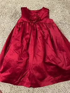 Gymboree Dress Girl's Size: 4T Red satin for pictures, holidays etc - Picture 1 of 7