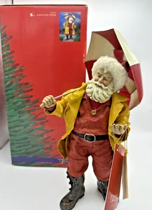 Rare 2001 Possible Dreams Clothtique Santa "Rainy Day Cheer" 15117 Tags - Bild 1 von 8