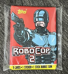 1990 Topps: ROBOCOP 2 Movie Cards - Unopened Vintage Wax Pack - VER 1 Free Ship!