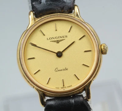 "NEAR MINT" Vintage LONGINES 153 6882 Gold Quartz 23mm Women's Watch From Japan - Image 1 of 4