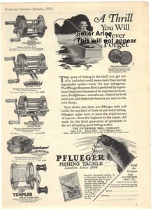 1928 Field & Stream Pflueger Reel and Fishing Tackle Print Ad #F132801 - Picture 1 of 1
