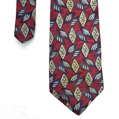 Corbata para hombre Cezani diseño multicolor 3,75”x 58” toda seda hecha en EE. UU. Foto 1 de 4