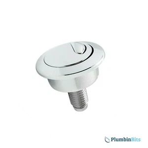 Siamp Optima 50 Cable Operated Dual Flush Cistern Push Button in Chrome 34495009 - Picture 1 of 4