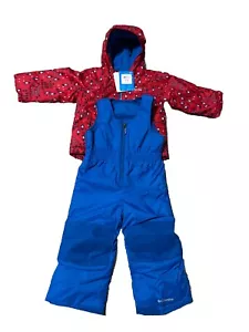 NUOVO Columbia Unisex 3T Frosty Slope Outgrown Giacca Pantaloni da Neve Nuovo con etichette Vendita al dettaglio $130 - Foto 1 di 13