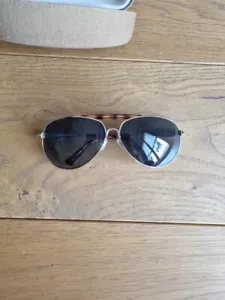 Occhiali da Sole Fossil verde jackson tartaruga 64 oro aviatore pilota uomo - Foto 1 di 6