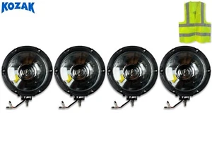 4 PC 6'' Inch LED Round Work Light Bar Spot Lamps w/ Bracket - Foto 1 di 6