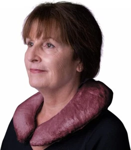 Herbal Concepts Aromatherapy Horse Shoe Shaped Microwaveable Wrap, Mauve, HCCONM - Picture 1 of 6