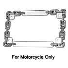 3D CHAIN CHROME METAL MOTORCYCLE LICENSE PLATE FRAME FOR TRIUMPH