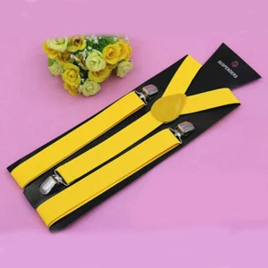 Adjustable Elasticity Suspender Strap Belt Clip-on Men Women 3 Clips Pant Strap❥ - Picture 1 of 39