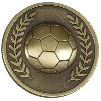 CAPITAL TROPHIES Medaglia calcio oro o bronzo INCISIONE OMAGGIO misura 60mm diametro 6mm spessore