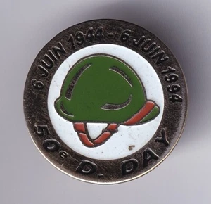 RARE PINS PIN'S .. ARMEE ARMY DEBARQUEMENT D-DAY 1944 50 ANS CASQUE USA ~FW - Imagen 1 de 1