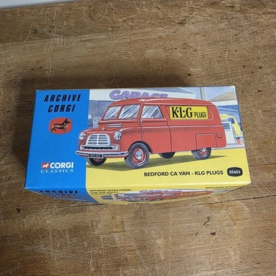 Corgi Classics die-cast model of a Bedford CA Van KLG Plugs 1997 Open Box - Image 1 of 4