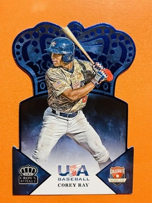 2015 Panini USA Collegiate National Team Corey Ray Crown Die Cut #4 03/25 - Image 1 of 2