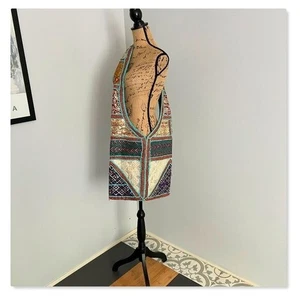 Borsa a tracolla Boho multicolore con chiusura a zip - Foto 1 di 11