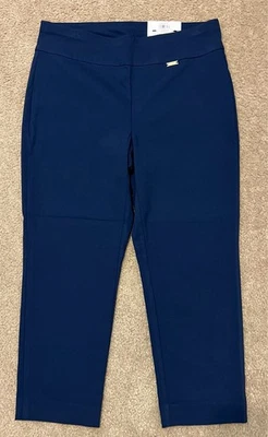 INC International Concepts Indigo Sea Skinny Capri Women Size 10 NWT - Image 1 of 4