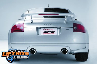 Borla 01-06 Audi TT Quattro 1.8T 225HP MT AWD 2dr одинарный разделенный задний выход SS Catb - Изображение 1 из 2