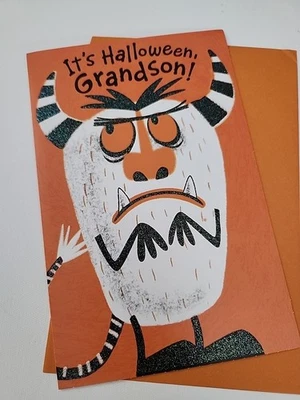 Grandson Happy Halloween Greeting Card Monster - Image 1 of 4