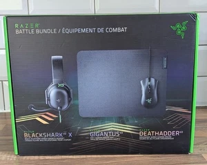 Razer Battle Bundle: Blackshark v2 x | Deathadder v2| Gigantus v2 RZ01-0321 NEW - Picture 1 of 13