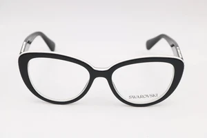 Swarovski SK2014 1015 Black Cat Eye Eyeglasses Frames 54-17-140 - Picture 1 of 6