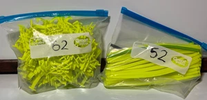 114 K'nex 62 varillas y 52 conectores montaña rusa amarillo neón Knex 3D repuesto - Imagen 1 de 5